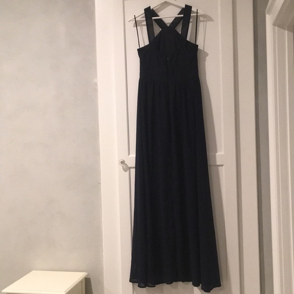 Lulu’s Air of Romance Navy bridesmaid dress - Picture 3 of 5